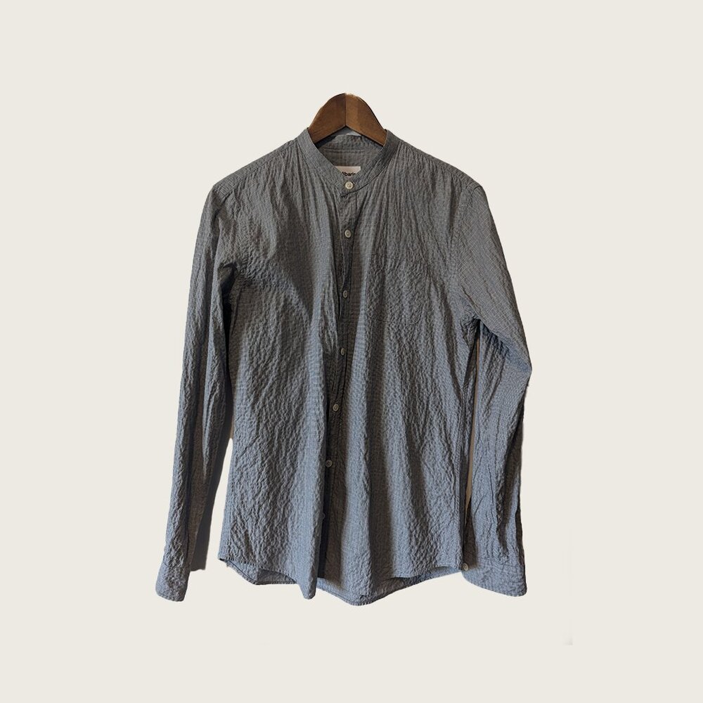 BALIBARIS - Mandarin collar grey shirt - Sz S